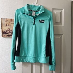 VS Pink turquoise blue black active athletic pullover jacket
